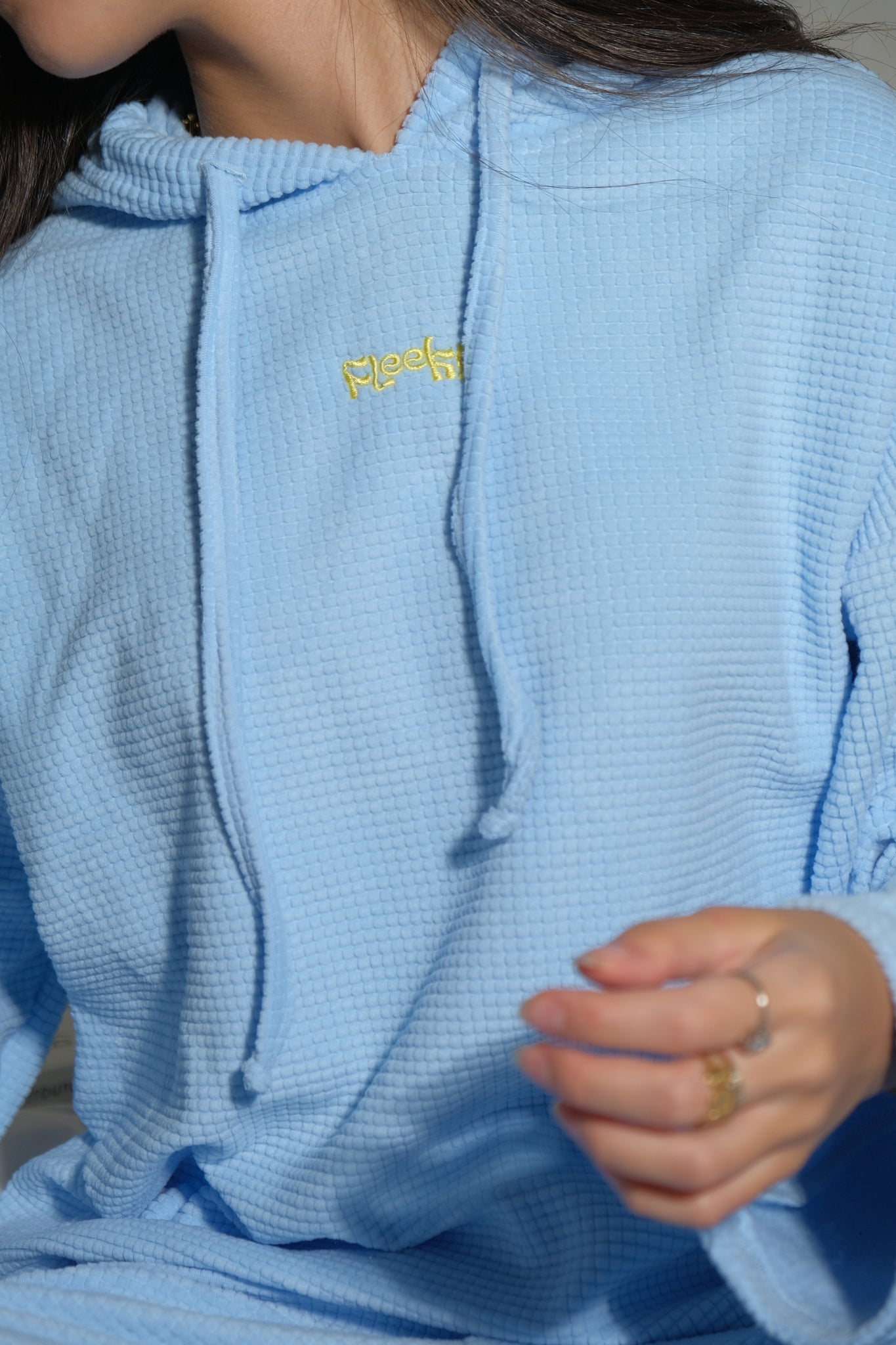 Classic Bubbles Velvet PJ In baby Blue