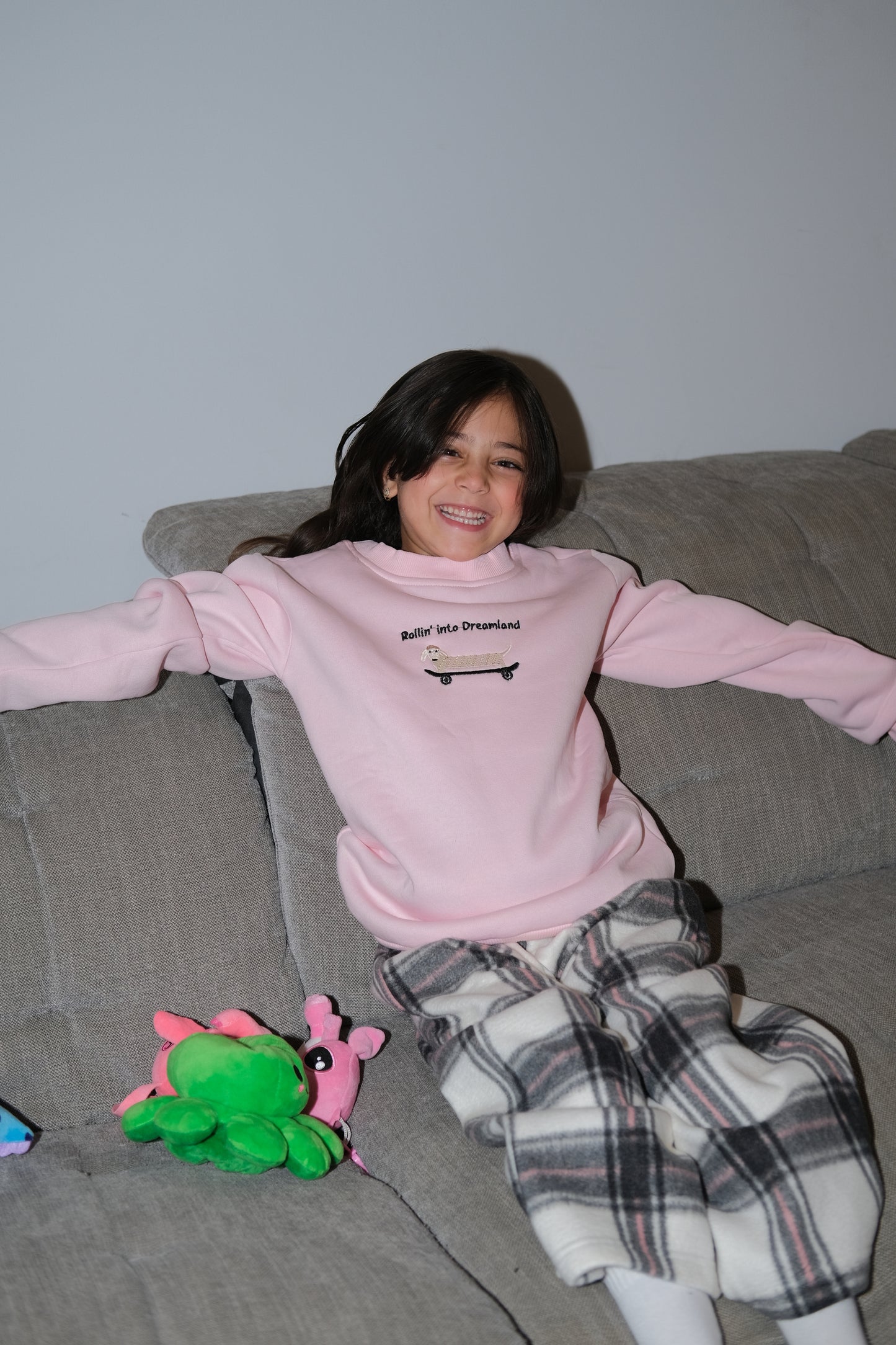 Mini Roll Me To Bed PJ in baby pink