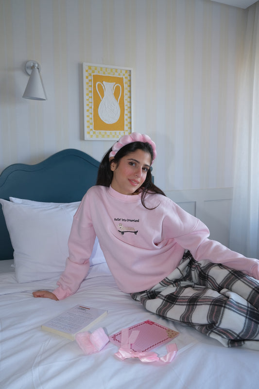 Roll Me to Bed Pj in Baby pink