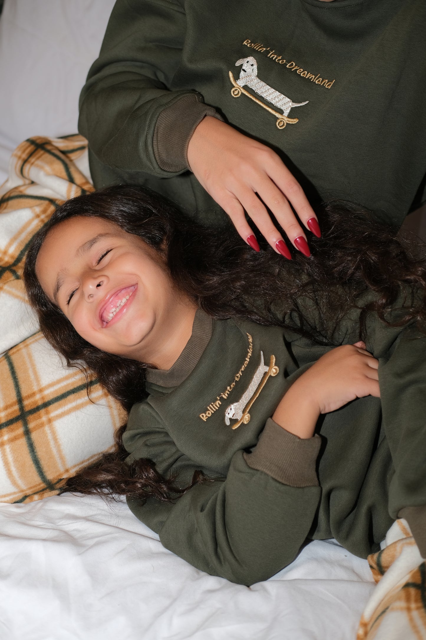 Mini Roll Me To Bed PJ in olive