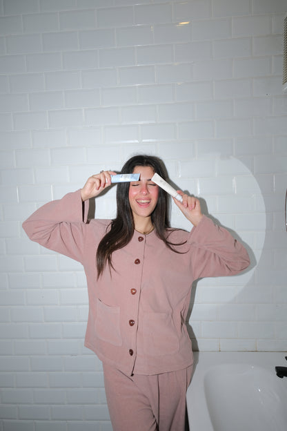 On Cloud Nine Velvet PJ in Coco Brown