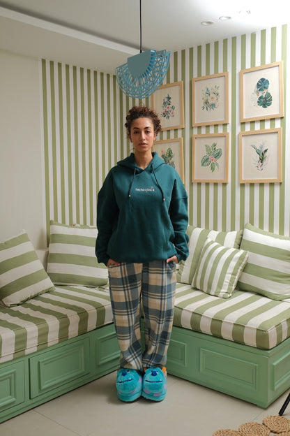 Fleeked Out PJ Set In Teal Green