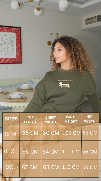 Roll Me to Bed Pj in Olive