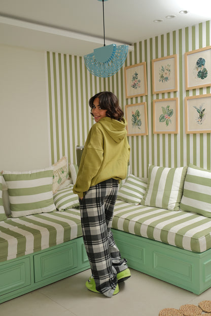 Fleeked Out PJ Set In Lucky Limeade