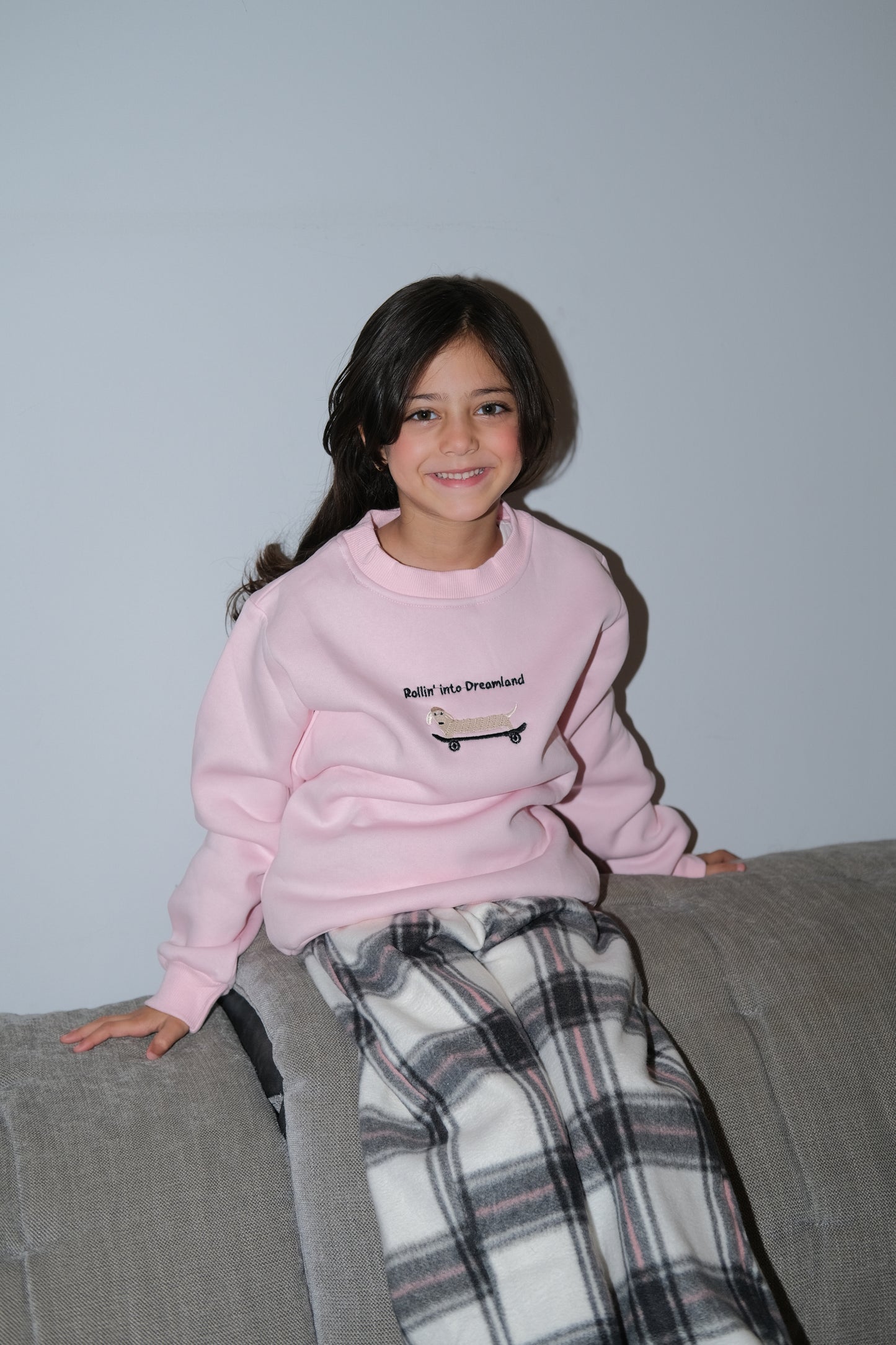 Mini Roll Me To Bed PJ in baby pink