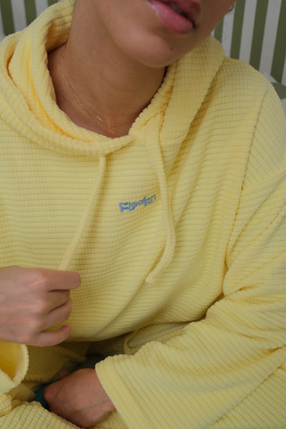 Classic Bubbles Velvet PJ In Yellow