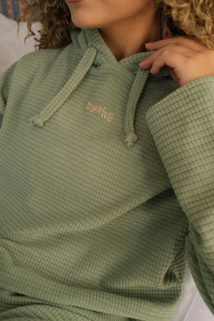 Classic Bubbles Velvet PJ In Mint
