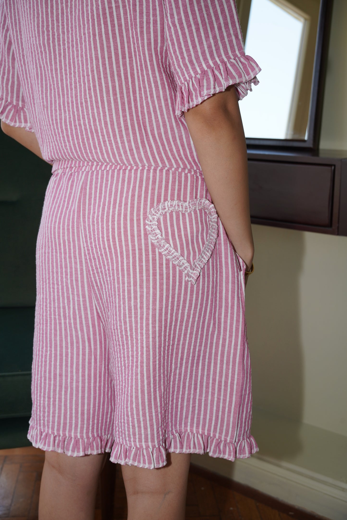 Cupid Heart Pj in Hot Pink