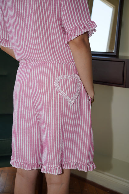 Cupid Heart Pj in Hot Pink