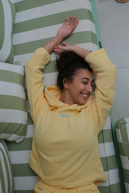 Classic Bubbles Velvet PJ In Mango