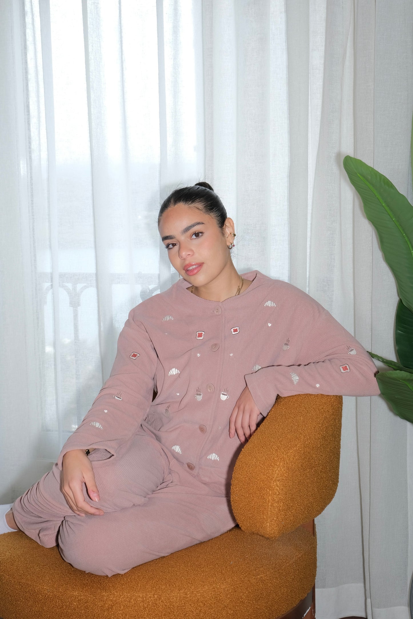 Breakfast Club PJ in Coco Brown