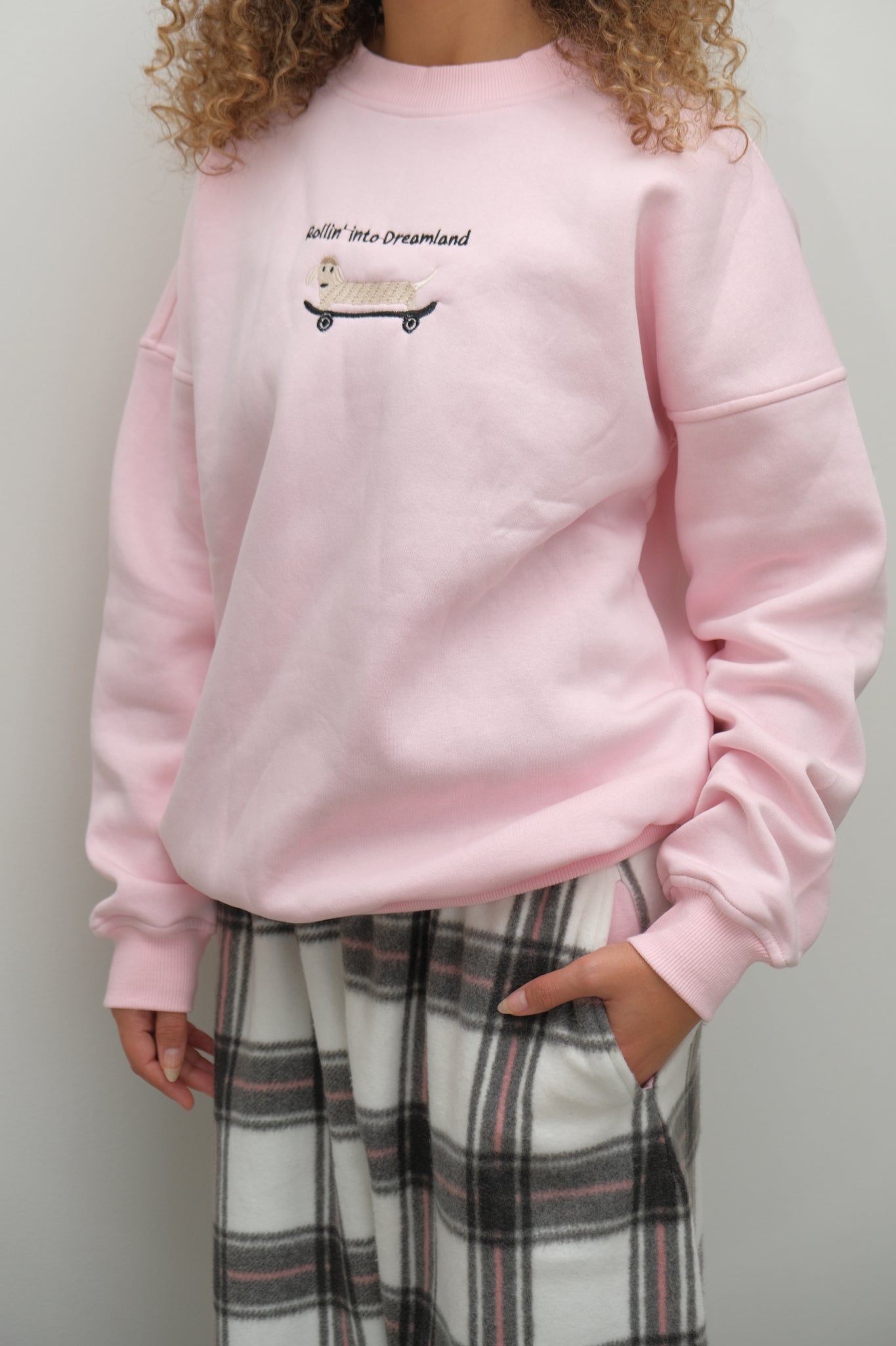 Roll Me to Bed Pj in Baby pink