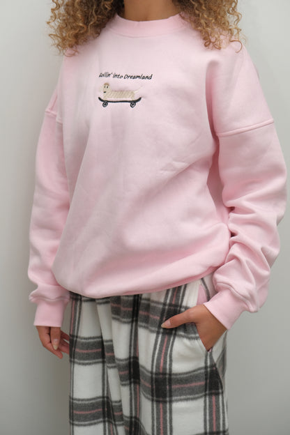 Roll Me to Bed Pj in Baby pink