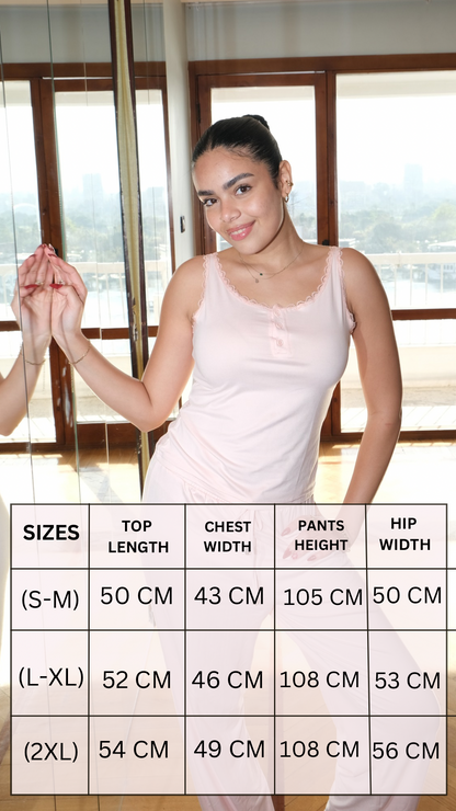 Pretty little things pj in powder pink