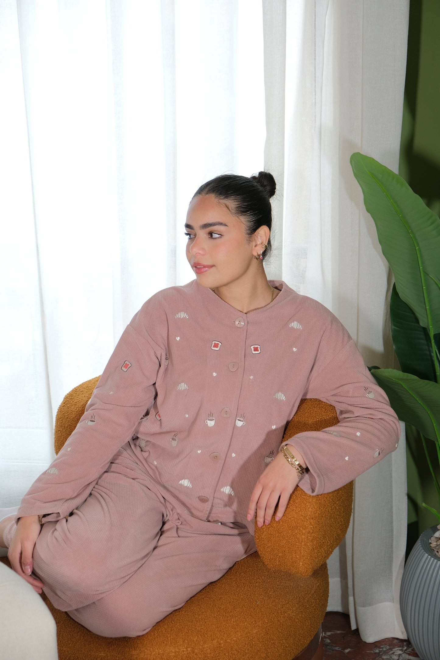 Breakfast Club PJ in Coco Brown