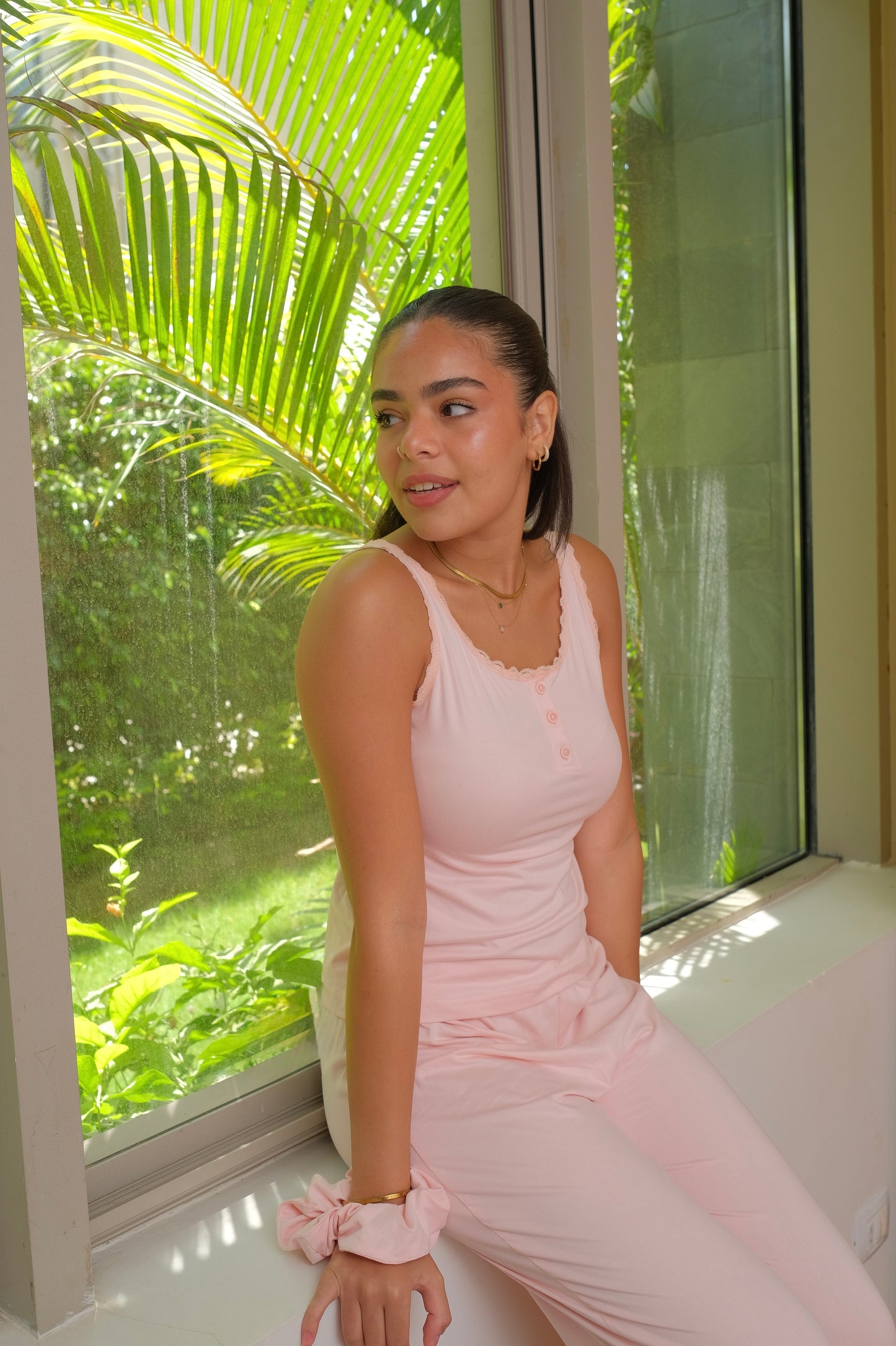 Pretty little things pj in powder pink