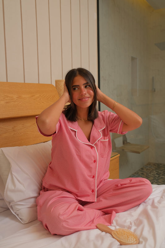 Mentally Checked Out PJ in Red