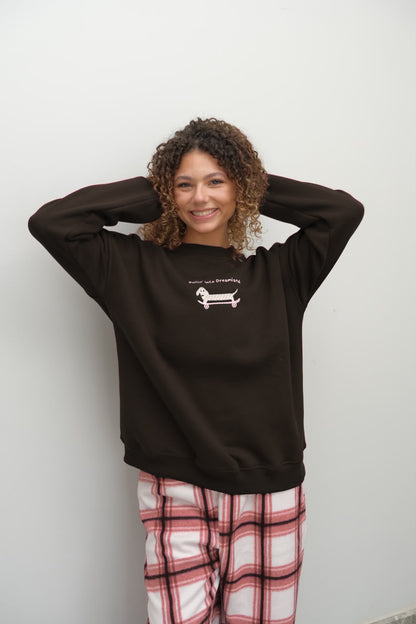 Roll Me to Bed Pj in Brown