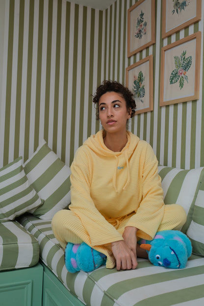 Classic Bubbles Velvet PJ In Mango