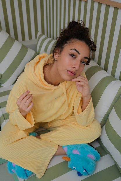 Classic Bubbles Velvet PJ In Mango