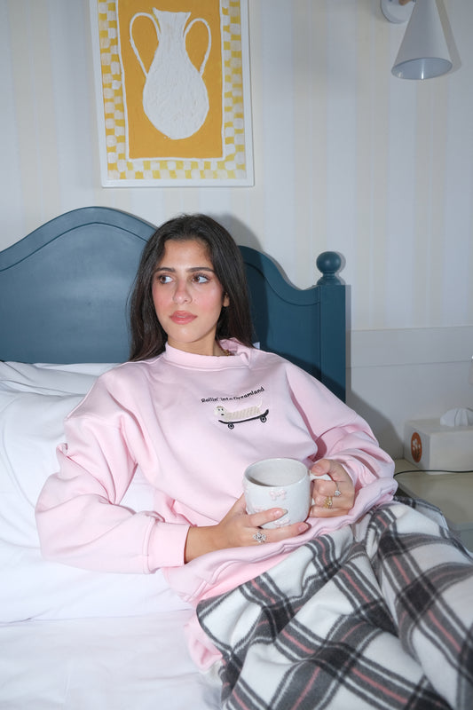 Roll Me to Bed Pj in Baby pink