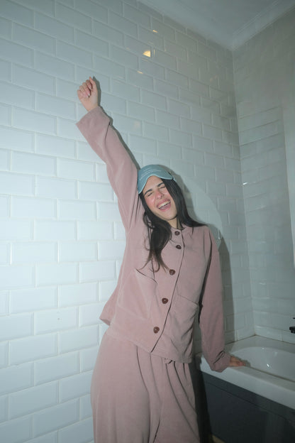 On Cloud Nine Velvet PJ in Coco Brown