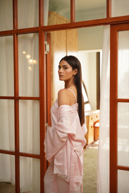 Silky Dream pj set in Pink