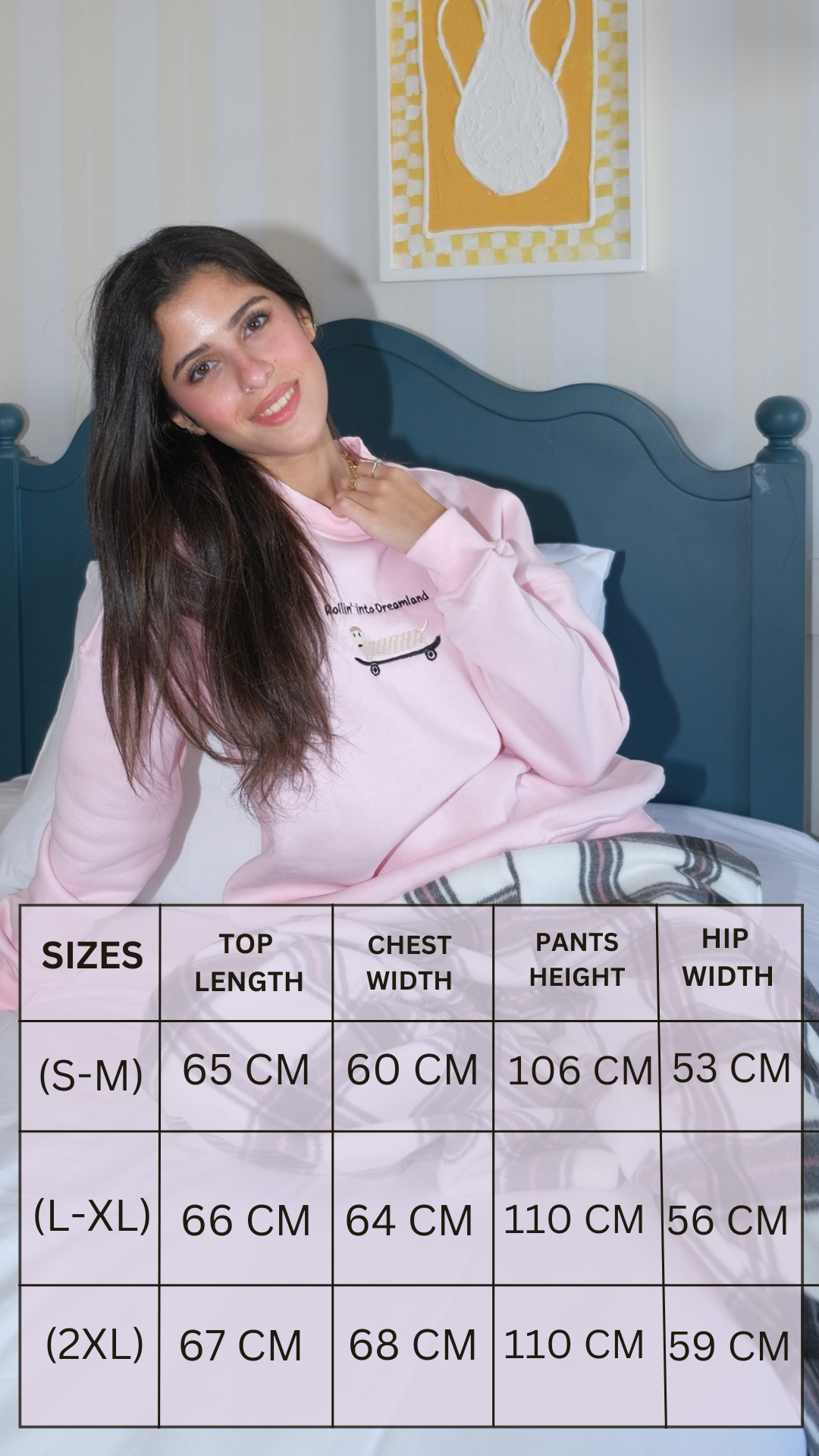 Roll Me to Bed Pj in Baby pink