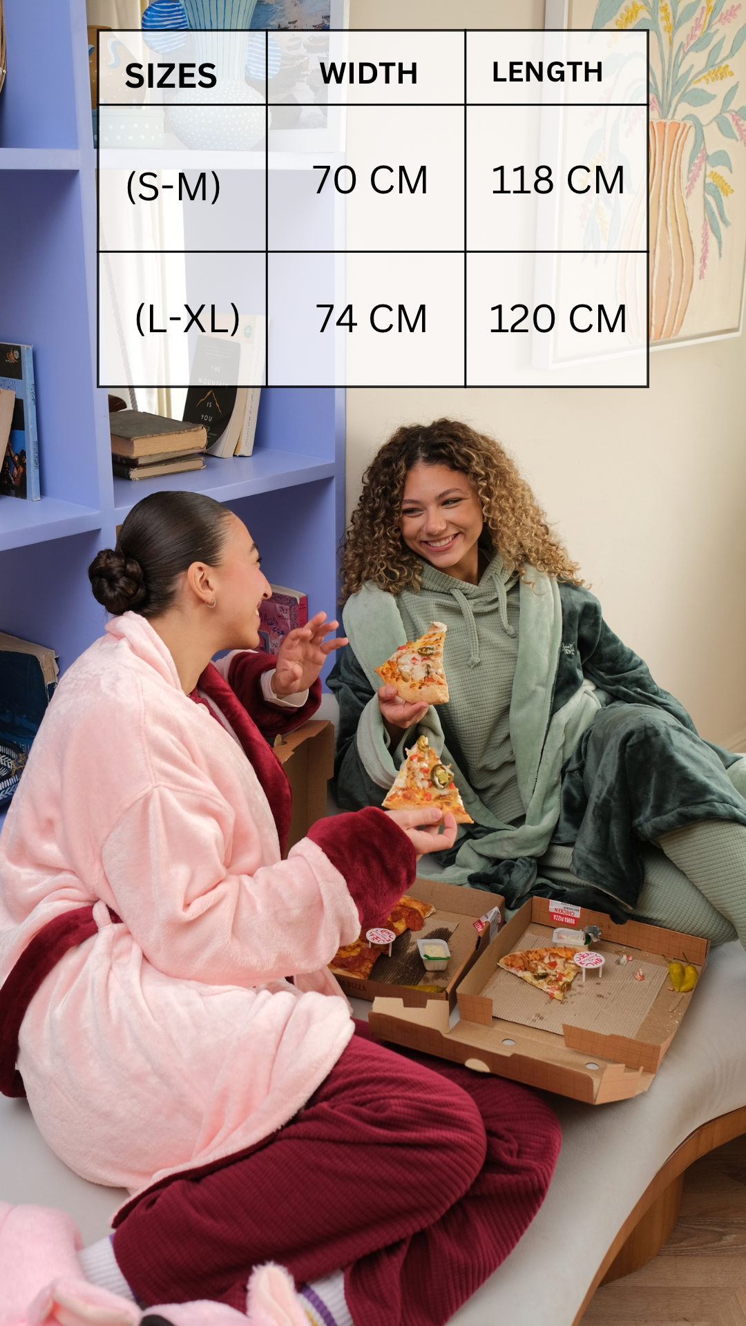 Midnight Hug Robe In Pink & Maroon